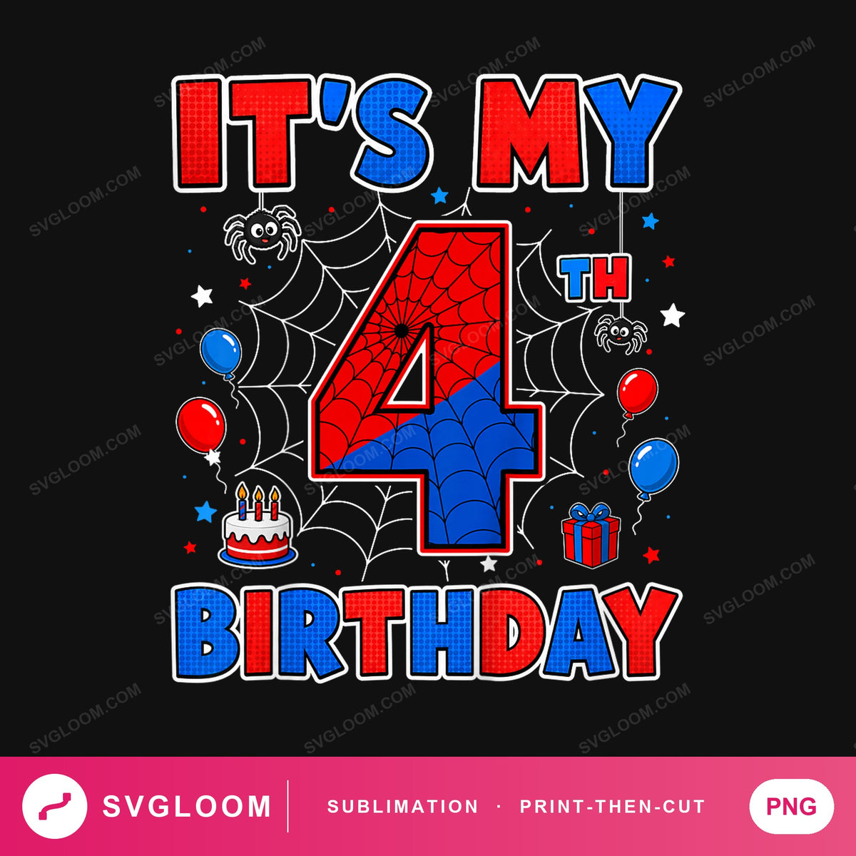 its-my-4th-birthday-balloons — image 1