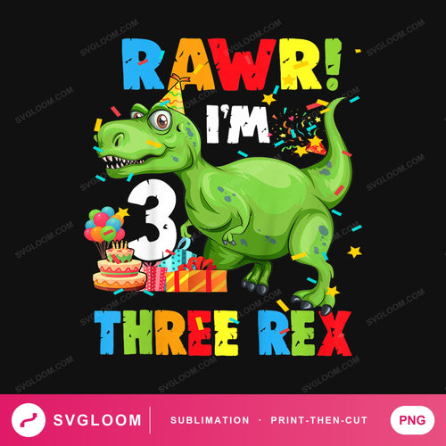 rawr-three-rex-funny — image 1