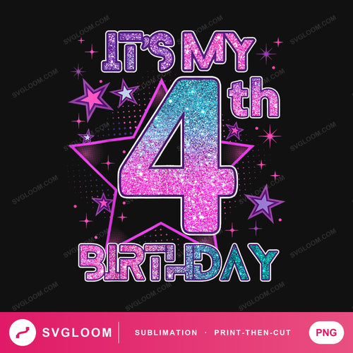 its-my-4th-birthday-stars — image 1