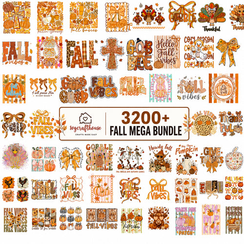 FREE Fall Mega Bundle — 3,200+ Designs | SVG & PNG | Pumpkins, Thanksgiving, Fall Vibes & More
